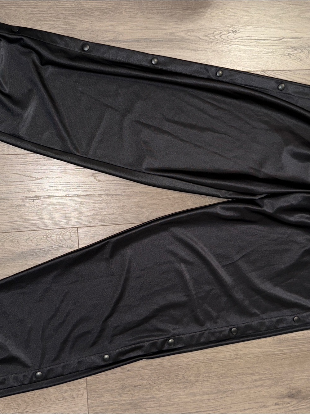 Vintage Nike Black Snap-Button Side Joggers